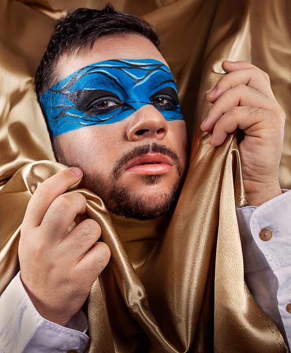 Christian Hull Blue Makeup