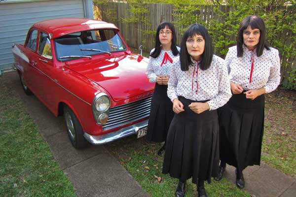 Kransky Sisters with car