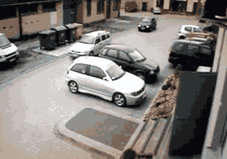 epic fail gifs car parking fail