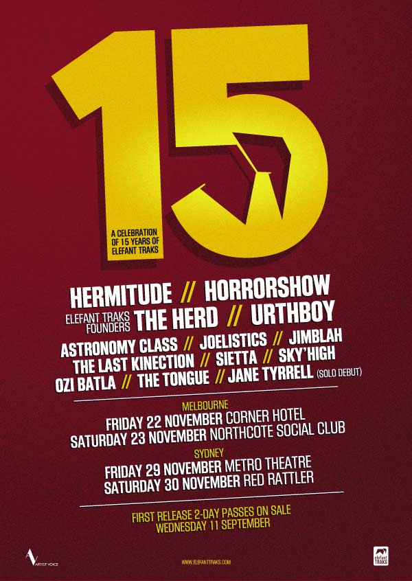 15 Elefant Traks Poster