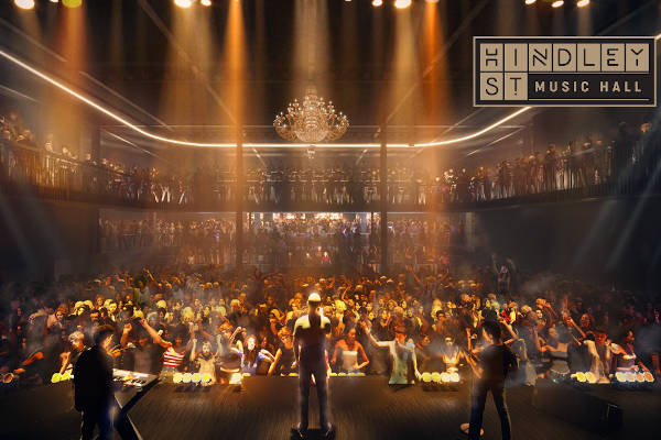 The Hindley Street Music Hall Interior Artist Impression