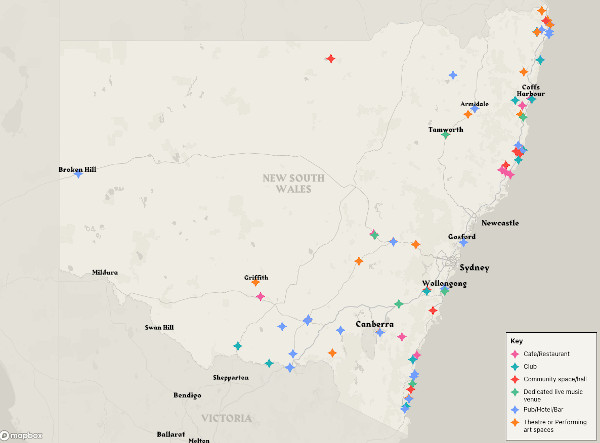 Regional Touring Network Map